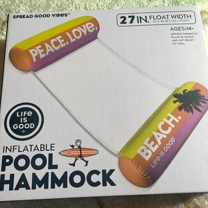 Inflatable pool Hammock (opened )